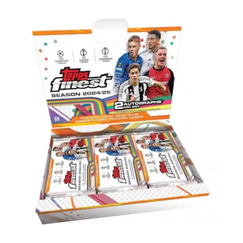 2024/25 Topps UEFA Club Competitions Finest Soccer Hobby 8 Box Case