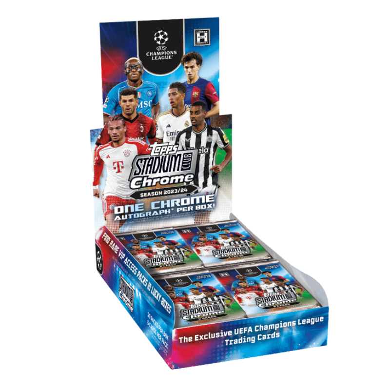 2023/24 Topps Stadium Club Chrome UEFA Soccer Hobby Box