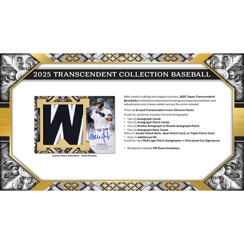 2025 Topps Transcendent Collection Baseball Hobby Case